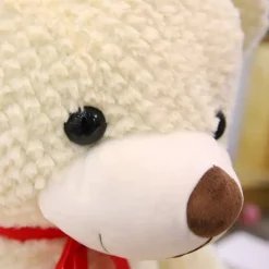 Plush Boutiques Ours^Ours en peluche blanc 90 cm