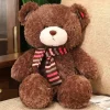 Plush Boutiques Ours^Ours en peluche marron écharpe
