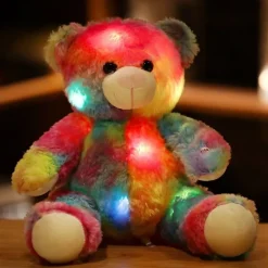 Plush Boutiques Ours^Ours en peluche multicolore lumineux